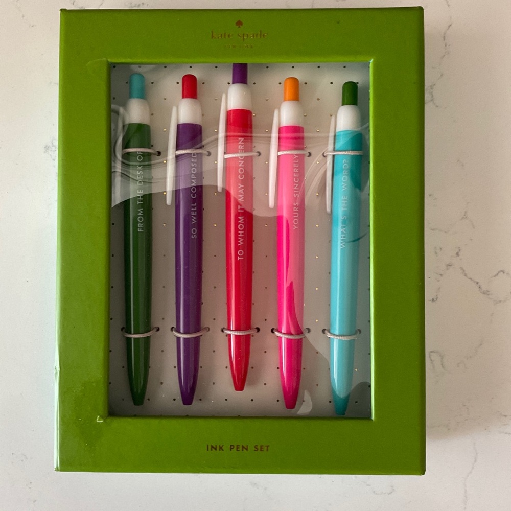 NIB Kate Spade So Well Composed Pen Set